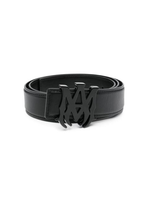 AMIRI logo-buckle leather belt
