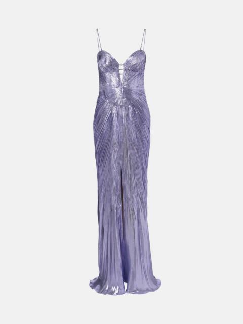 MARIA LUCIA HOHAN Sara silk-blend bustier gown