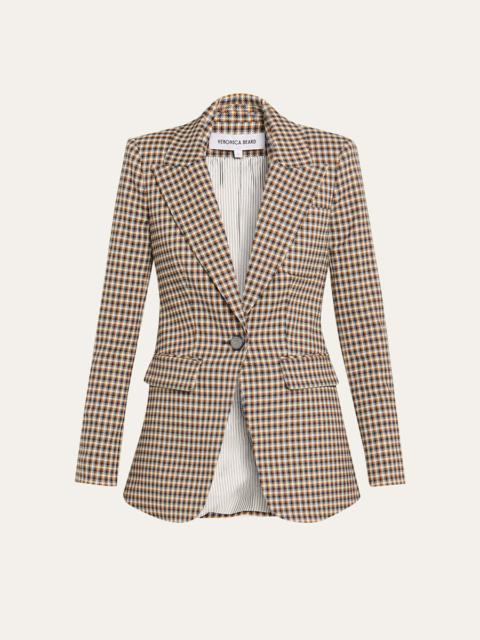 VERONICA BEARD Livvy Houndstooth Dickey Jacket