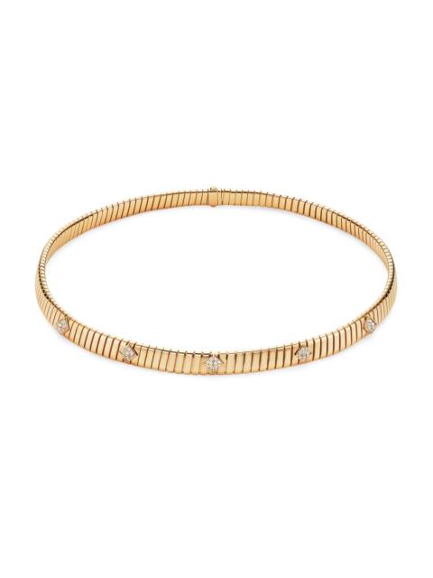 BVLGARI Women's Tubogas 18K Yellow Gold & 0.48 TCW Diamond Necklace - Yellow Gold