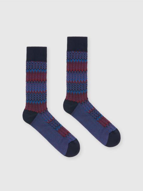 Missoni Chevron cotton blend socks