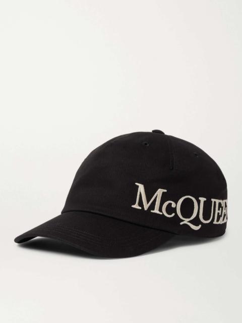 Alexander McQueen Logo-Embroidered Cotton-Twill Baseball Cap