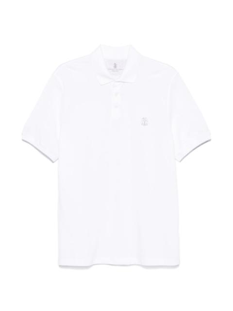 Brunello Cucinelli Logo cotton polo shirt