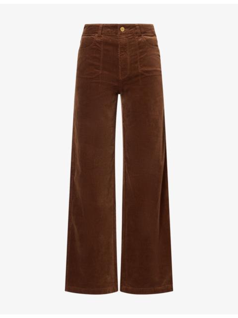 PAIGE Anessa Corduroy Cotton-Stretch Trousers