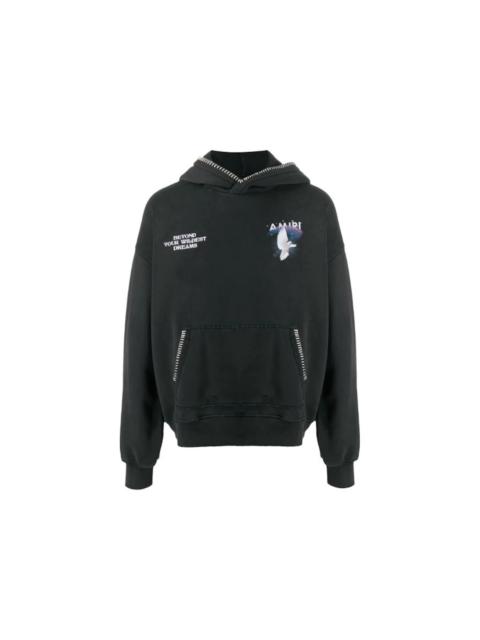 AMIRI AMIRI Beyond Your Wildest Dreams Dove Hoodie Black