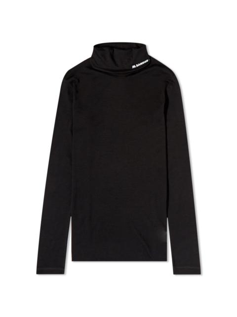 Jil Sander Plus High Neck Logo Top