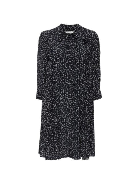 Maison Kitsuné Abstract Daisy-print mini dress