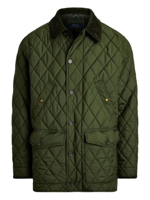 Polo Ralph Lauren corduroy-collar quilted coat