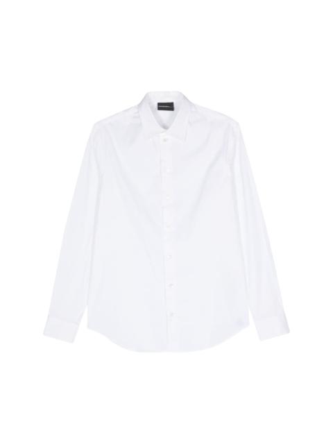 logo-tag poplin shirt