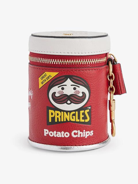 Pringles logo-print leather purse