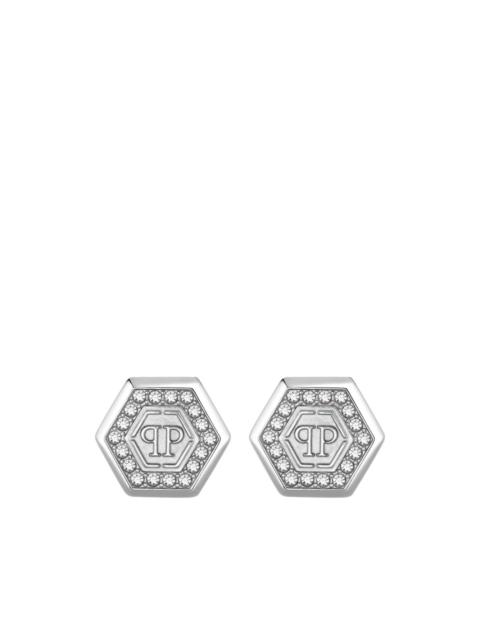 PHILIPP PLEIN crystal legacy earrings