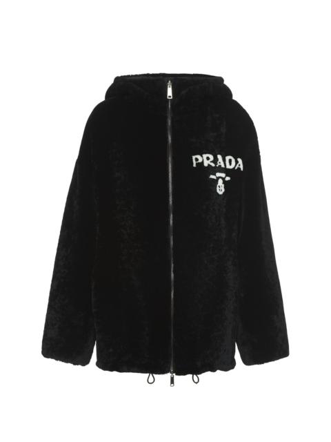 コート PRADA FW24 Black reversible fur coat (58A0671Y7Q F0002) Prada Prada Woman Black Reversible Fur Coat | luosophy