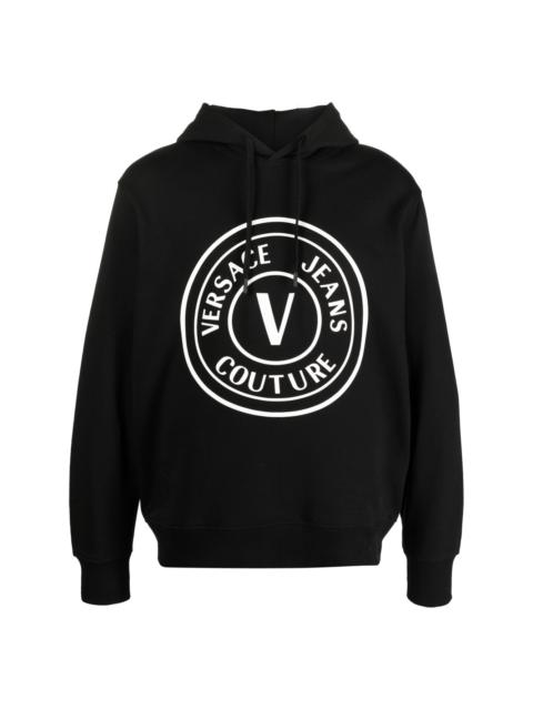 VERSACE JEANS COUTURE logo-print cotton hoodie