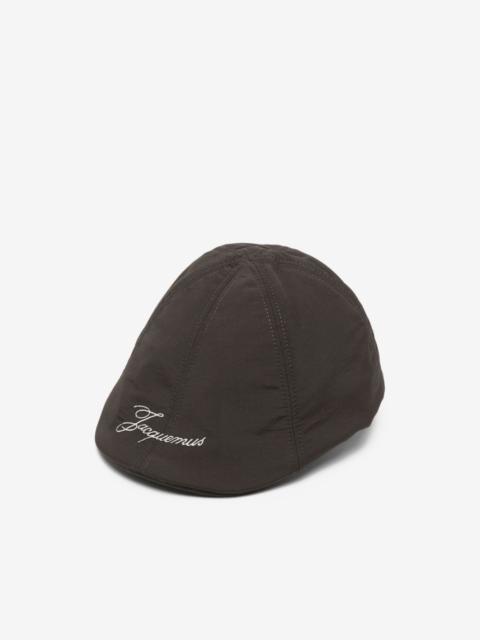 JACQUEMUS Le Beret Baluchon logo-embroidered cap