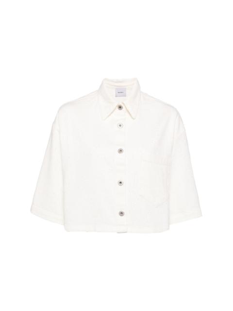 HALFBOY®️ cropped cotton shirt