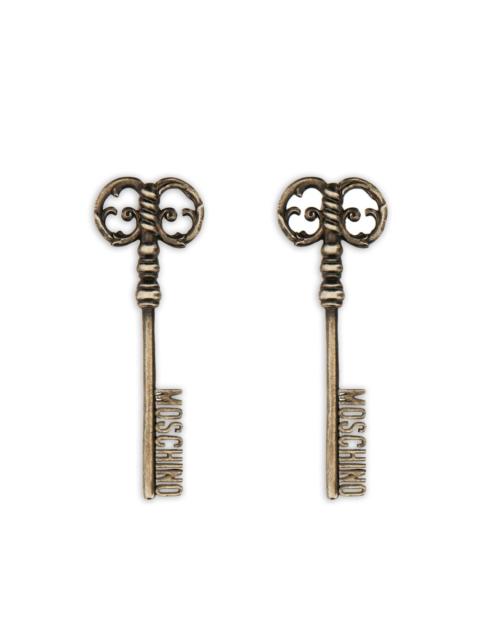 Moschino key earrings
