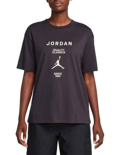 Jordan Quality Classics Graphic T-Shirt in Off Noir/Sail