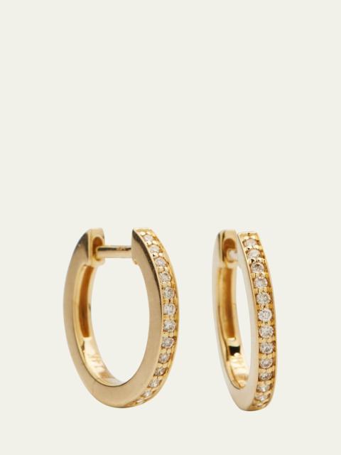 SYDNEY EVAN 14k Diamond Small Huggie Hoop Earrings