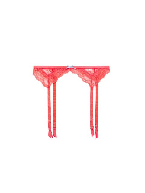 Fleur du Mal Bianca Lace Garter Belt