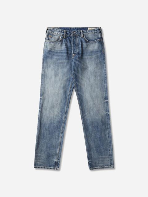 EVISU Men's Multi-Pocket Patched Daicock Jeans Mid Tone Indigo