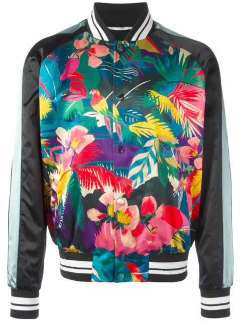 Valentino tropical print bomber jacket