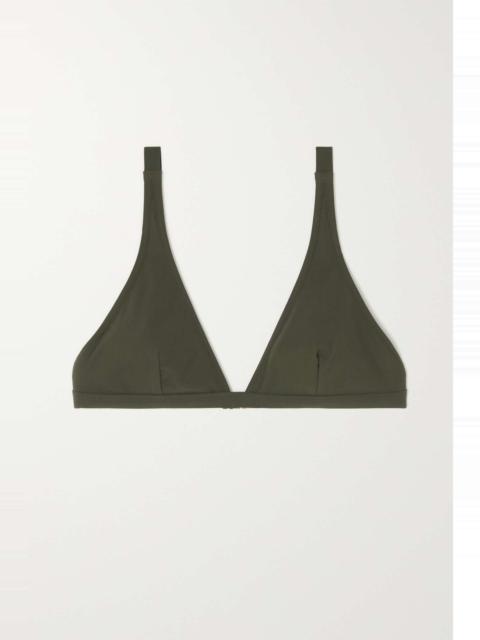 Recycled triangle bikini top