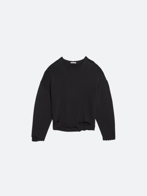 Helmut Lang DISTRESSED RIBBED SWEATER