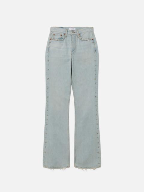 RE/DONE 70s Star Studded Bootcut - Bleach Distress