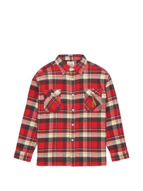FORTELA Mescal checked chest-pocket shirt