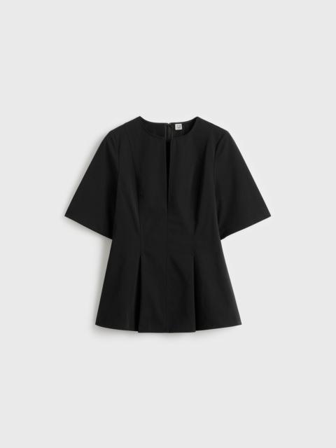 TOTEME Tailored cotton top black