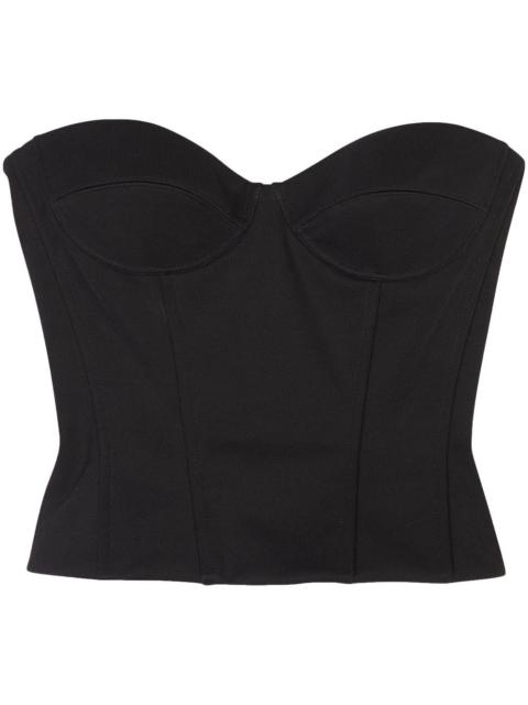 BALENCIAGA strapless bustier top