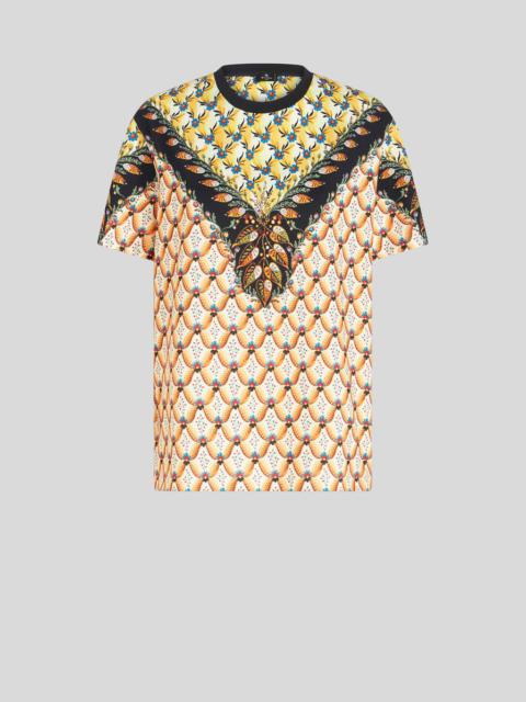 FLORAL JERSEY T-SHIRT WITH EDGING