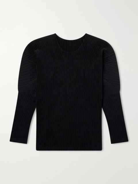 ISSEY MIYAKE Pleated T-Shirt Black