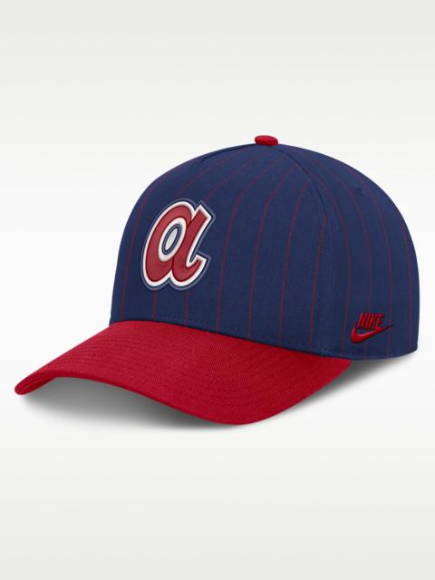 Nike Atlanta Braves Cooperstown Rise Men's Nike MLB A-Frame Adjustable Hat