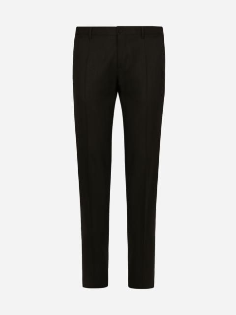 Stretch wool pants