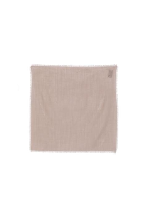 RIER frayed-edge wool scarf