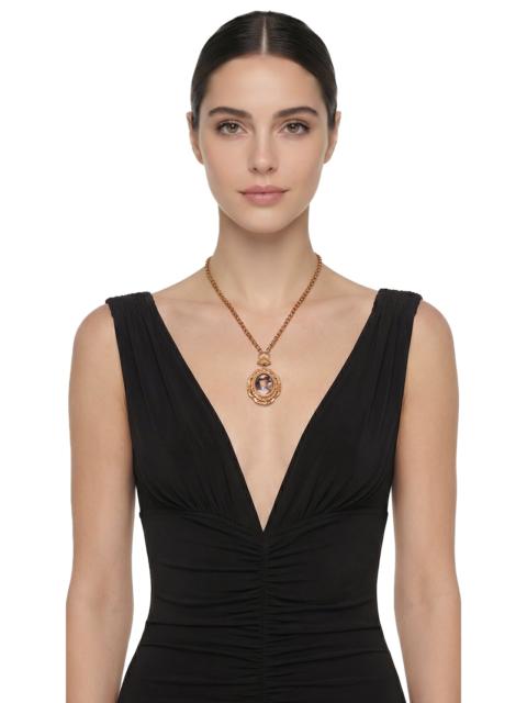 NORMA KAMALI FACE PENDANT NECKLACE