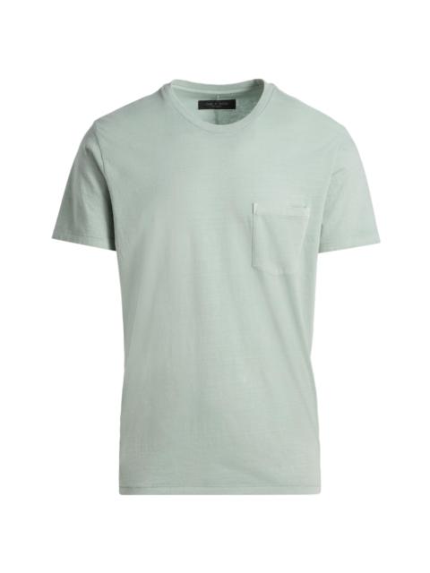 rag & bone Men's Crewneck Cotton T-Shirt - Blue Grey