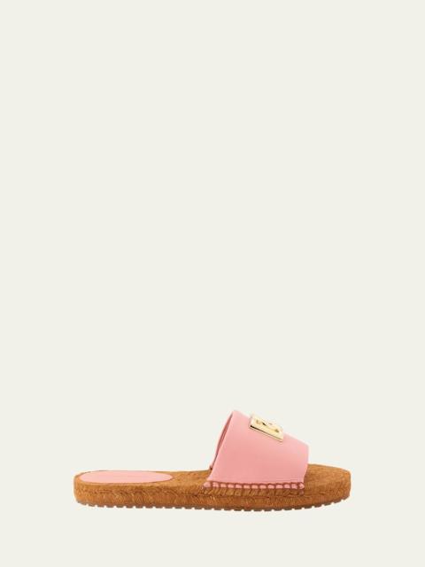 Dolce & Gabbana DG Medallion Napa Espadrille Sandals