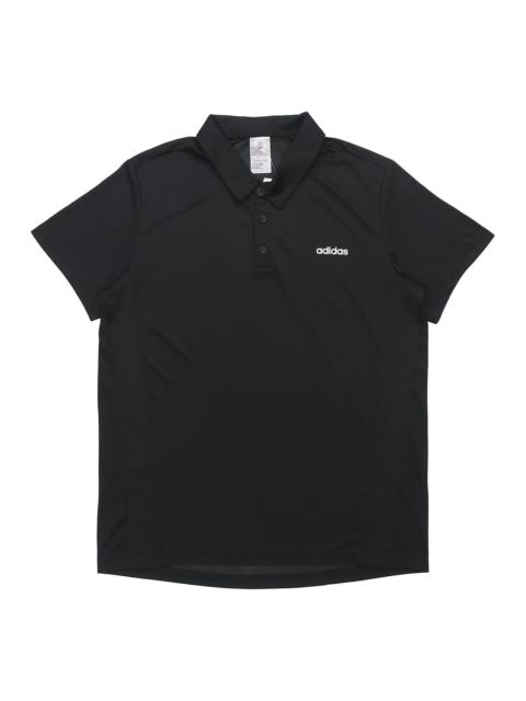 adidas adidas Training Sports Short-sleeve Polo Shirt Men Black FL0330