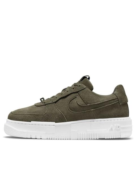 Nike Nike 공기 힘 1 낮은 화소 화물 카키 (W)
