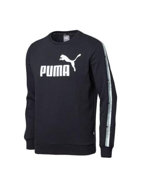 PUMA PUMA logo Printing Round Neck Black 853354-01