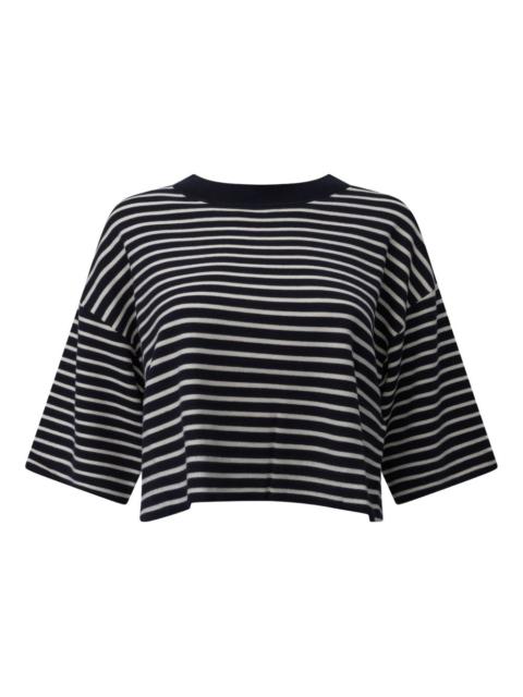 WEEKEND Max Mara striped-pattern crop T-shirt