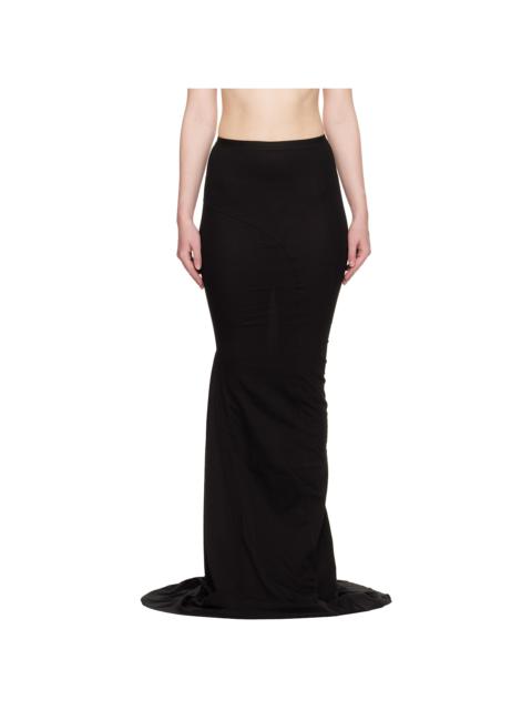 Rick Owens Black Hollywood Lido Maxi Skirt