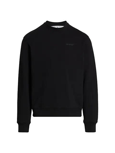 Off-White Diagonal Tab Crewneck Sweater
