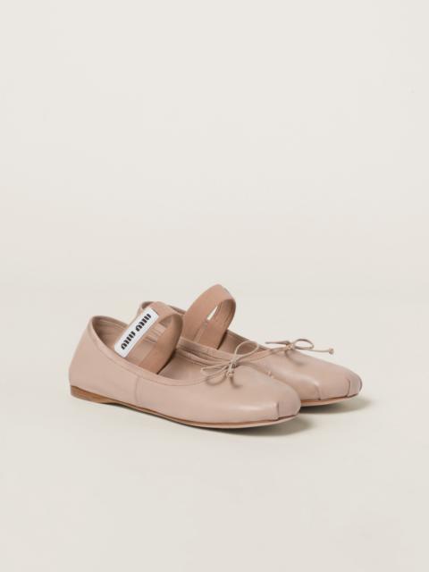 Miu Miu Leather ballerinas