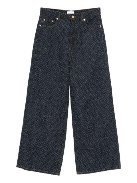 GANNI textured jeans