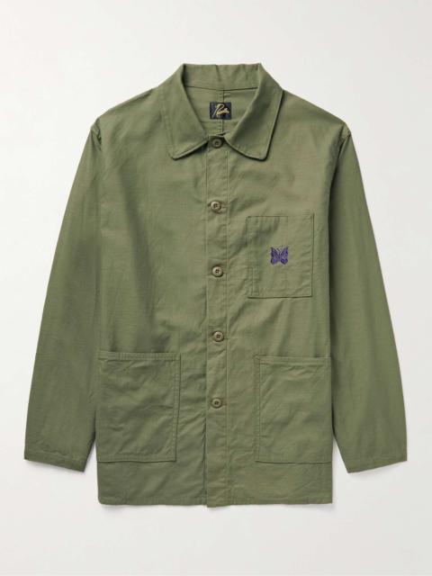 NEEDLES Logo-Embroidered Cotton Overshirt