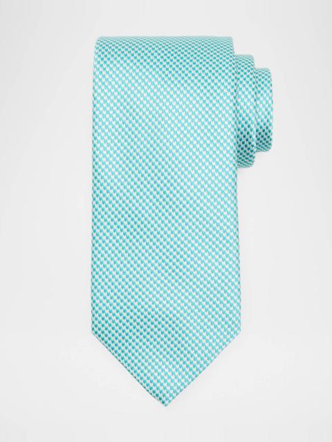 Brioni Men & apos;s Micro-Woven Jacquard Silk Tie