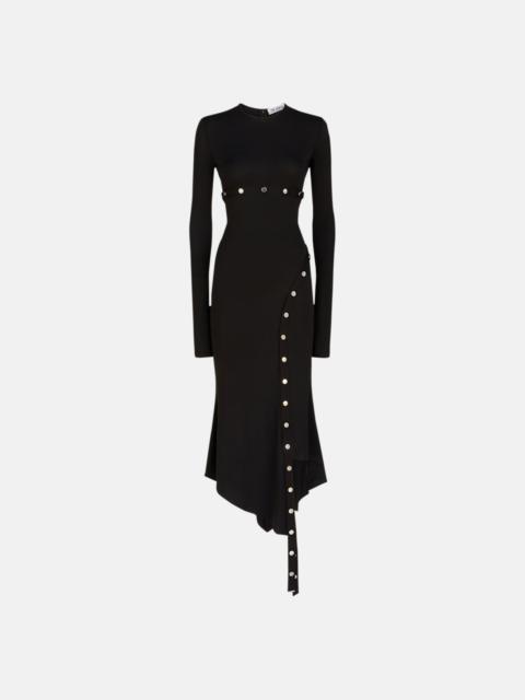 THE ATTICO BLACK MIDI DRESS